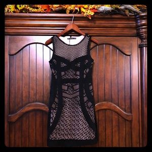 ZARA WOMAN BLACK KNIT DRESS